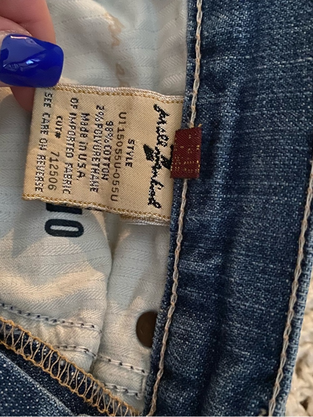 7 for all Mankind Vintage Mid-Rise Flared Light Blue Denim Jeans — Women’s 28 - Picture 8 of 10
